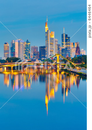 Frankfurt after sunset 6446464