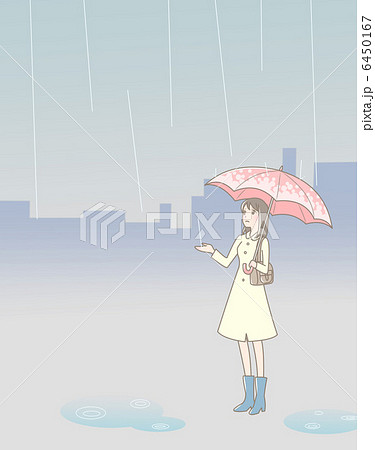 雨の憂鬱のイラスト素材