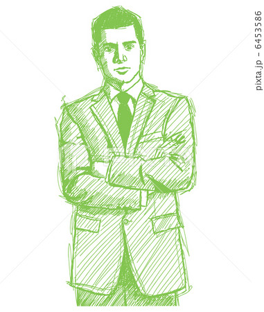 Sketch Man Businessman In Suit Sketch Man Businessman In Suit 6453586