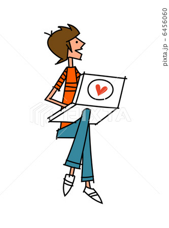 Close-up of boy holding laptop 6456060