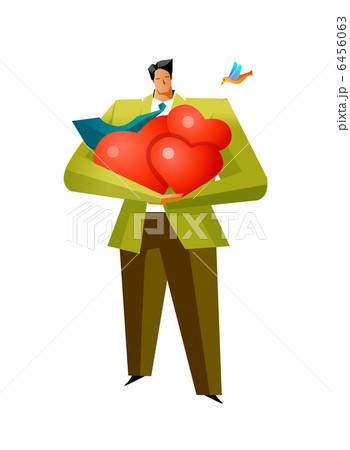 Close-up of man holding heart shape 6456063