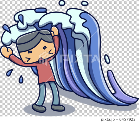 津波洪水 6457922