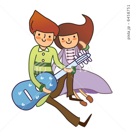 Boy and Girl plying guitar 6458751