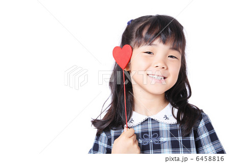 女の子とハート 女の子とハート 6458816