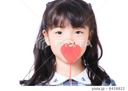 女の子とハート 女の子とハート 6458822
