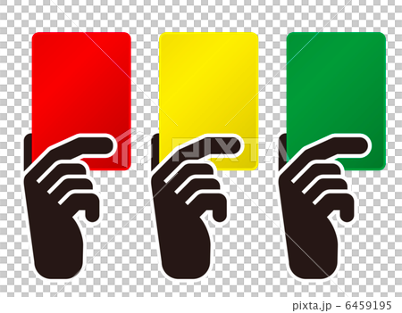 レッドカード　イエローカード　グリーンカード 6459195