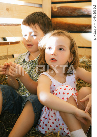 Children on Hayloft 6466962