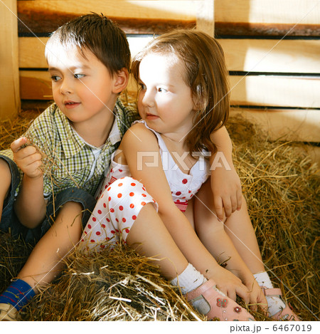 Children on Hayloft 6467019