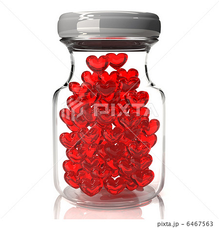 ハート型のサプリメントと瓶のイラスト素材 [6467563] - PIXTA 