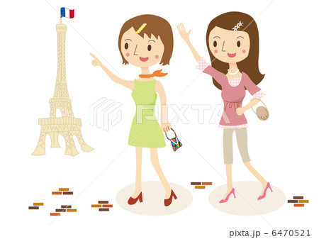 パリ旅行を楽しむ女性達 6470521
