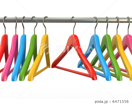 Clothes hangers. 3d Clothes hangers. 3d 6471556