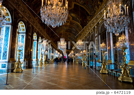 ベルサイユ宮殿 鏡の間の写真素材