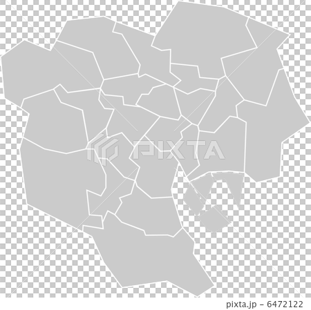 東京２３区境地図 6472122