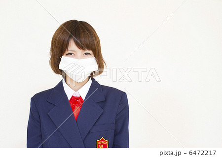 マスクする女子高生 6472217