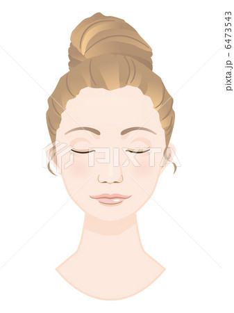 目を瞑る女性 目を瞑る女性 6473543