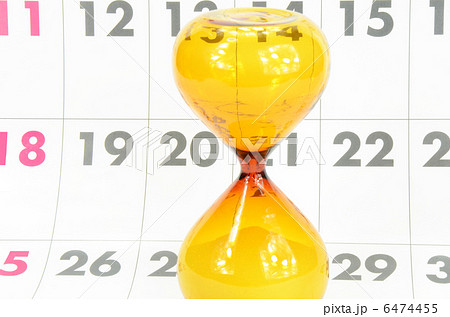 カレンダーと砂時計 カレンダーと砂時計 6474455