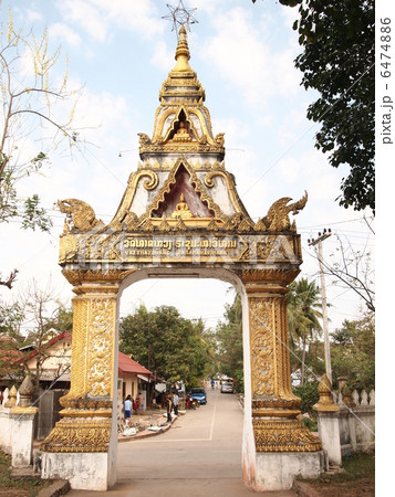 ラオス ルアンパバーン ワット・タートルアン ラオス ルアンパバーン ワット・タートルアン 6474886