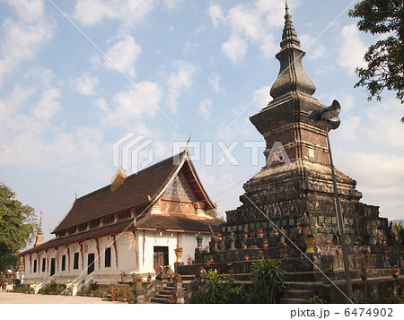 ラオス ルアンパバーン ワット・タートルアン ラオス ルアンパバーン ワット・タートルアン 6474902