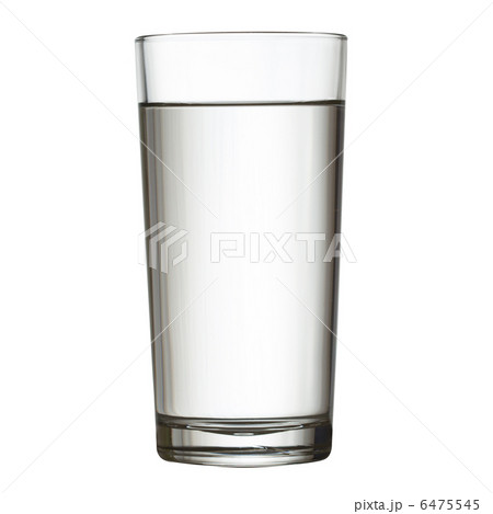 tall full glass of water isolated on white clipping path include 6475545