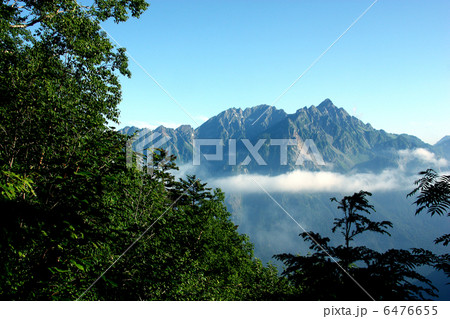 明神岳、穂高岳 6476655