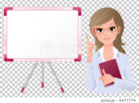 講義 女性 プレゼン イラスト コピースペース 講義 女性 プレゼン イラスト コピースペース 6477774