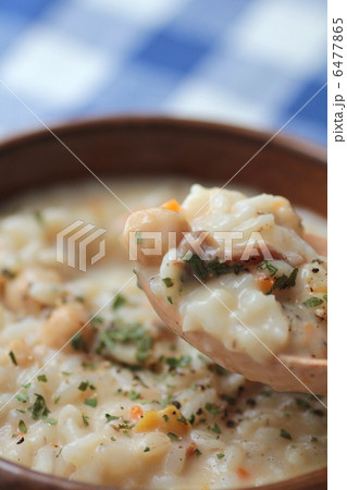 ひよこ豆と押し麦入りのクリームリゾット 6477865