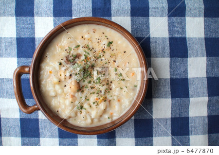 ひよこ豆と押し麦入りのクリームリゾット 6477870