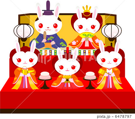 ひな祭りうさぎ 6478797