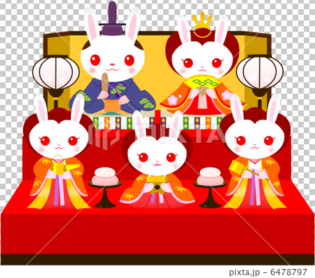 ひな祭りうさぎ 6478797