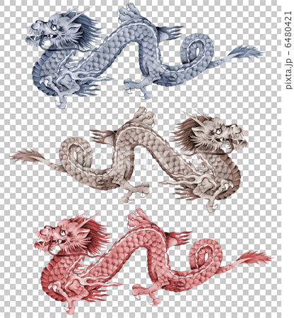 日本画調な龍 日本画調な龍 6480421