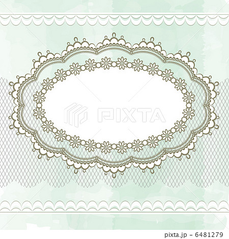 Vintage lace frame 6481279