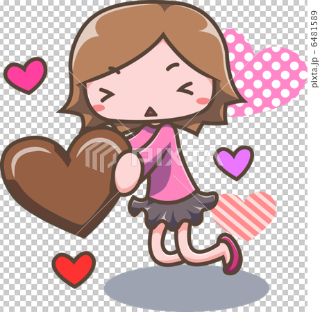 女子とチョコ 6481589