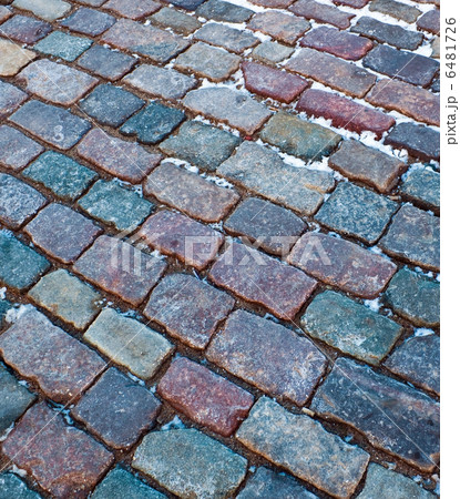 Roadway from stone brick 6481726