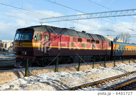 Passenger train on station 6481727