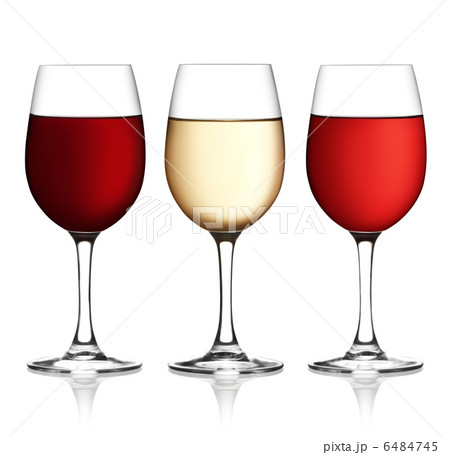 Glass of red, pink and white wine 6484745