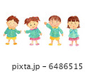 4人の園児 6486515