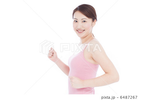 走る女性 走る女性 6487267