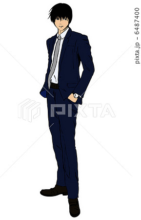 スーツ姿の男性のイラスト素材 6487400 Pixta