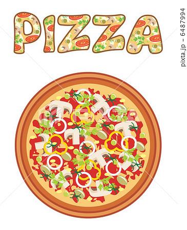 Pizzaのイラスト素材 6487994 Pixta