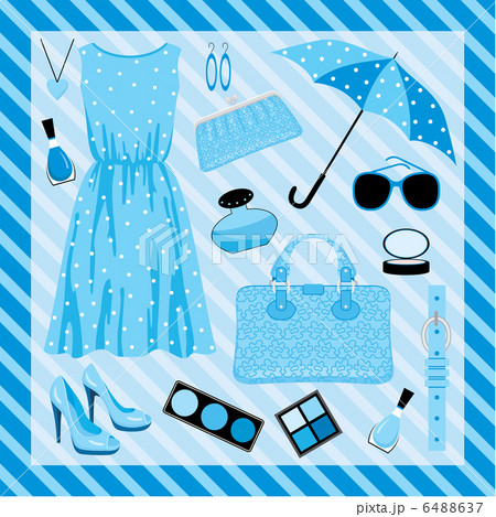 Fashion set in blue tones Fashion set in blue tones 6488637