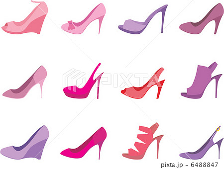 Shoes female on a white background Shoes female on a white background 6488847