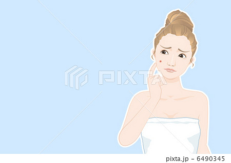 にきび顔の女性 6490345