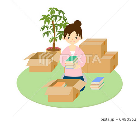 片付ける女性 6490552