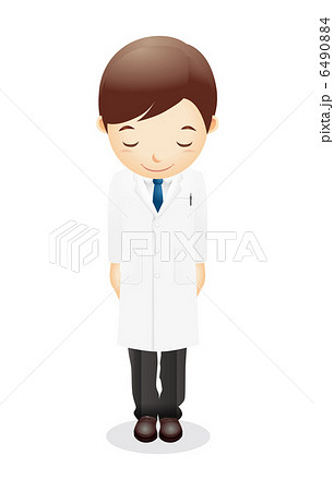 白衣の男性イラスト 6490884