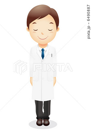 白衣の男性イラスト 6490887