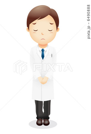 白衣の男性イラスト 6490888