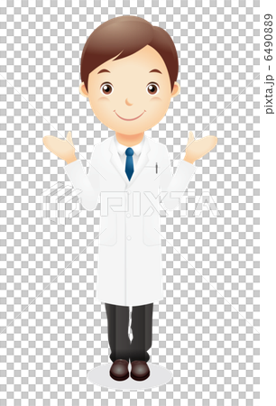 白衣の男性イラスト 6490889