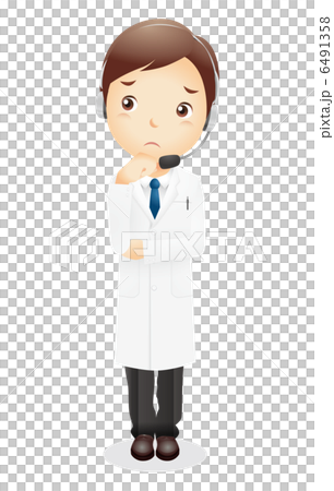 White clothes male illustration White clothes male illustration 6491358