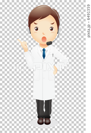 White clothes male illustration White clothes male illustration 6491359