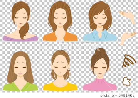 女性　複数　困る 6491405